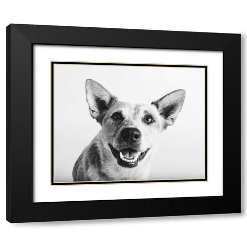 Irma Black Modern Wood Framed Art Print with Double Matting by Sabo, Susan