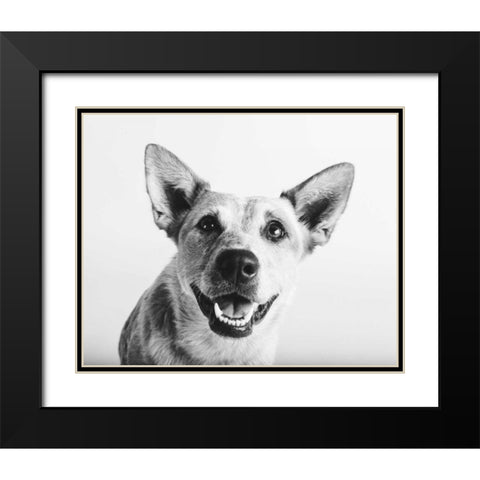 Irma Black Modern Wood Framed Art Print with Double Matting by Sabo, Susan