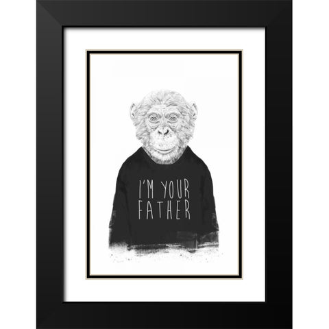 Im Your Father Black Modern Wood Framed Art Print with Double Matting by Solti, Balazs