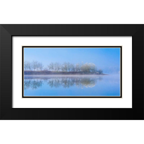 Peace of Mind Black Modern Wood Framed Art Print with Double Matting by Schneidersmann, Anne