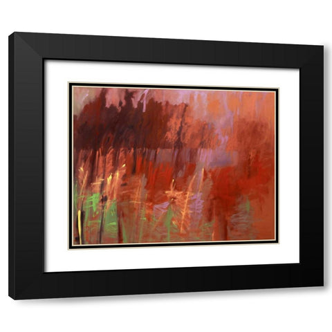 Once Autumn Black Modern Wood Framed Art Print with Double Matting by Schmidt, Jane