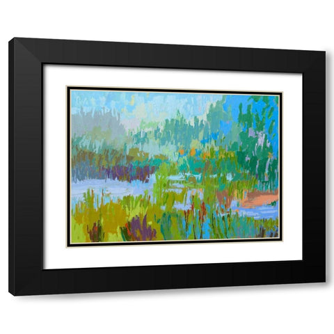 Southern Charm II Black Modern Wood Framed Art Print with Double Matting by Schmidt, Jane
