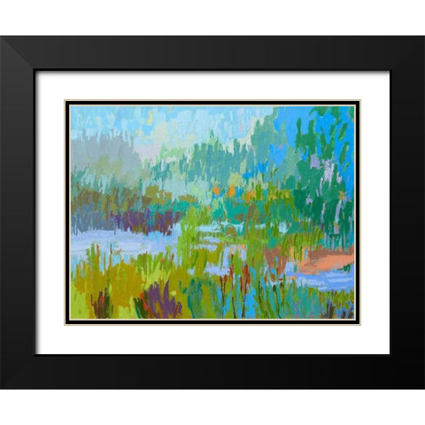 Southern Charm II Black Modern Wood Framed Art Print with Double Matting by Schmidt, Jane
