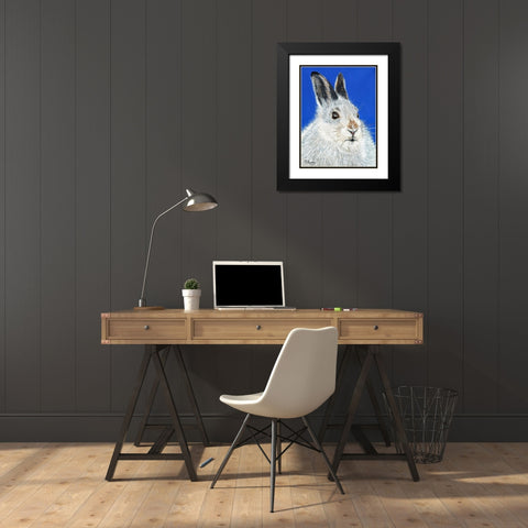 Calgary Jack Black Modern Wood Framed Art Print with Double Matting by Symons, Melissa