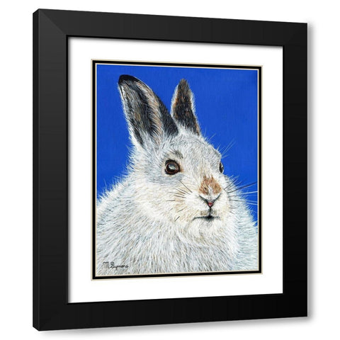 Calgary Jack Black Modern Wood Framed Art Print with Double Matting by Symons, Melissa