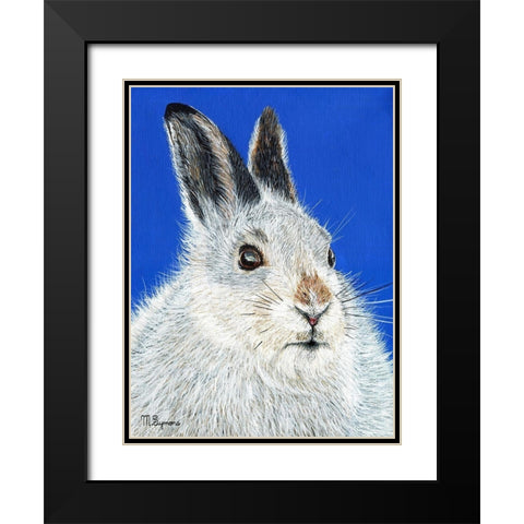 Calgary Jack Black Modern Wood Framed Art Print with Double Matting by Symons, Melissa