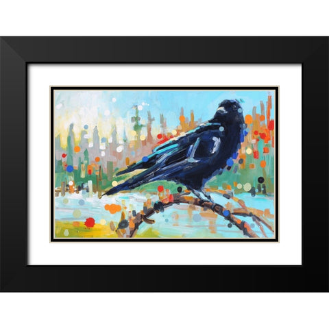 A Thousand Times Black Modern Wood Framed Art Print with Double Matting by Swanson, Adam