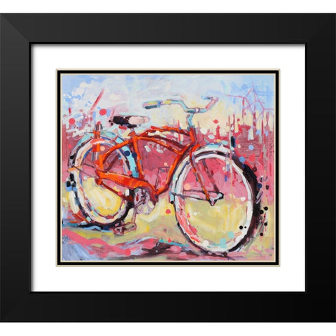 Gentle Whisper Black Modern Wood Framed Art Print with Double Matting by Swanson, Adam