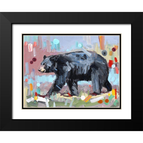 Wild Heart Black Modern Wood Framed Art Print with Double Matting by Swanson, Adam