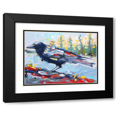 Working Backwards Black Modern Wood Framed Art Print with Double Matting by Swanson, Adam