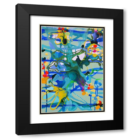 One Piece Black Modern Wood Framed Art Print with Double Matting by Siegmann, Sofie