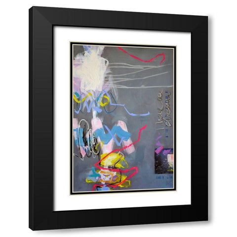 A Dream No. 3 Black Modern Wood Framed Art Print with Double Matting by Schubert, Bea Garding