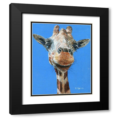 Norman Black Modern Wood Framed Art Print with Double Matting by Symons, Melissa