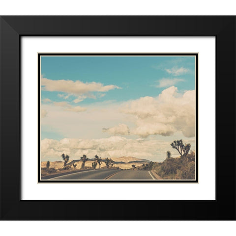 Weekend Drive Black Modern Wood Framed Art Print with Double Matting by Soffia, Myan
