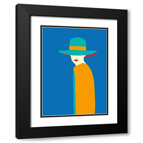 Lady No. 7 Black Modern Wood Framed Art Print with Double Matting by Salvadori, Sean