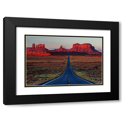 Mile 13 Black Modern Wood Framed Art Print with Double Matting by Severn, Shawn-Corinne