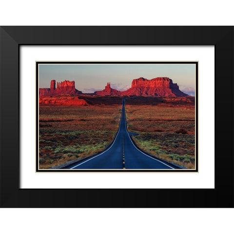 Mile 13 Black Modern Wood Framed Art Print with Double Matting by Severn, Shawn-Corinne