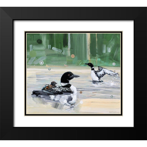 Acting Looney Black Modern Wood Framed Art Print with Double Matting by Swanson, Adam