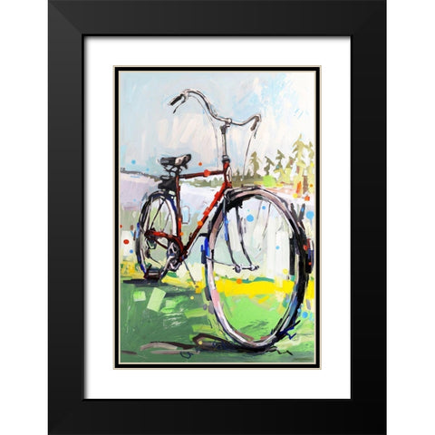 Get My Feet Up Black Modern Wood Framed Art Print with Double Matting by Swanson, Adam