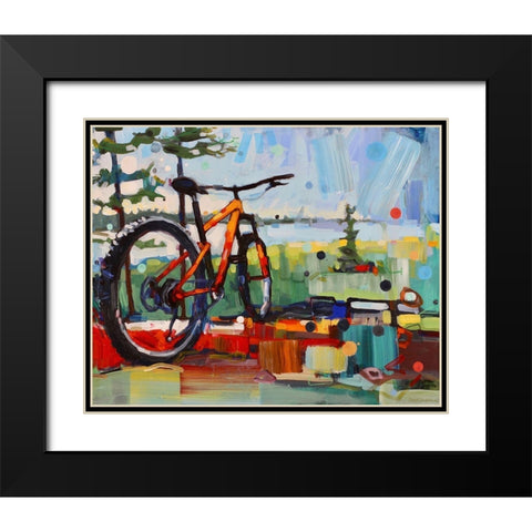 Wilder Black Modern Wood Framed Art Print with Double Matting by Swanson, Adam
