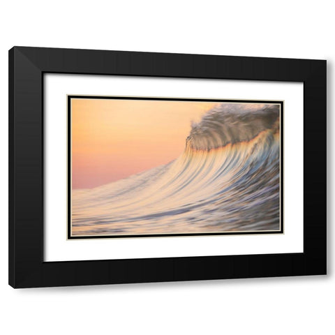 Sherbert Black Modern Wood Framed Art Print with Double Matting by Sieczkiewicz, David A.