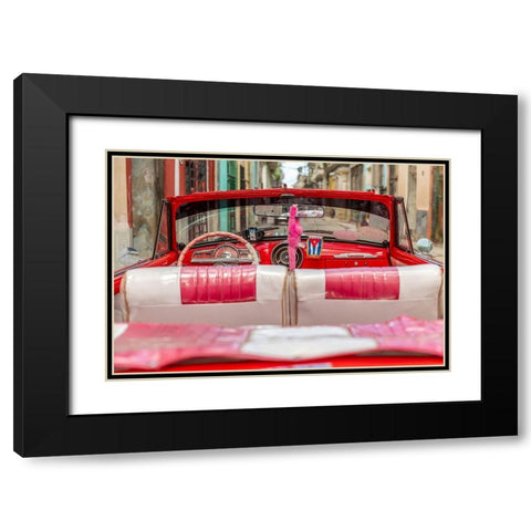 50s Car, Havana Black Modern Wood Framed Art Print with Double Matting by Silver, Richard