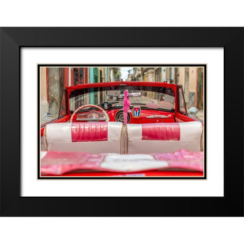 50s Car, Havana Black Modern Wood Framed Art Print with Double Matting by Silver, Richard