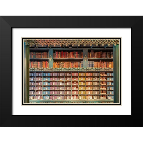 Mundo Fantastico Da Sardhina, Lisbon, Portugal Black Modern Wood Framed Art Print with Double Matting by Silver, Richard