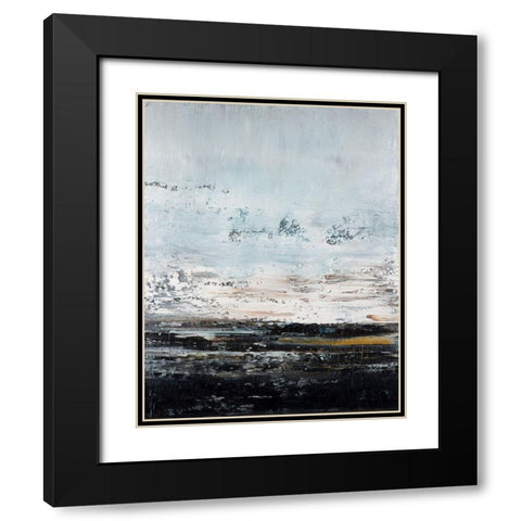 Dark Earth No. 3 Black Modern Wood Framed Art Print with Double Matting by Smach, Radek