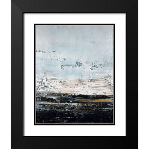 Dark Earth No. 3 Black Modern Wood Framed Art Print with Double Matting by Smach, Radek
