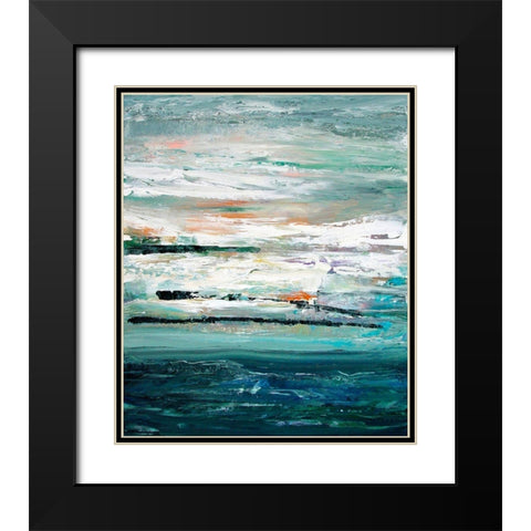 Storm Black Modern Wood Framed Art Print with Double Matting by Smach, Radek