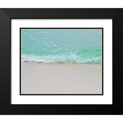 Little Waves Black Modern Wood Framed Art Print with Double Matting by Soffia, Myan