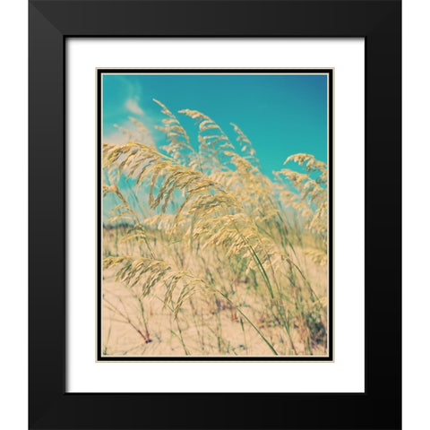 Sea Oats Black Modern Wood Framed Art Print with Double Matting by Soffia, Myan