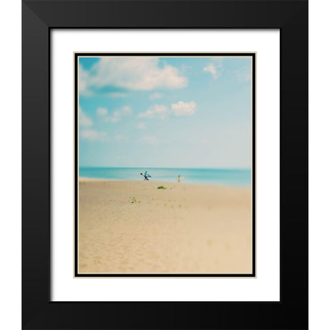 Silent Observer Black Modern Wood Framed Art Print with Double Matting by Soffia, Myan