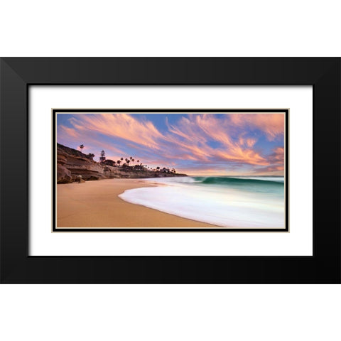 The Beach Break Black Modern Wood Framed Art Print with Double Matting by Sie, Lee