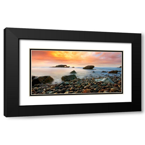 Timeless Black Modern Wood Framed Art Print with Double Matting by Sie, Lee