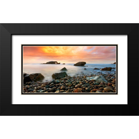Timeless Black Modern Wood Framed Art Print with Double Matting by Sie, Lee