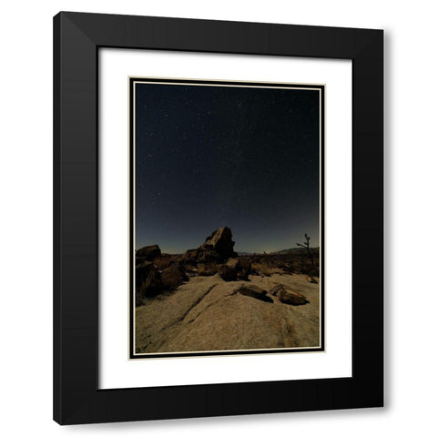 Mohave at Night No. 2 Black Modern Wood Framed Art Print with Double Matting by Severn, Shawn/Corinne