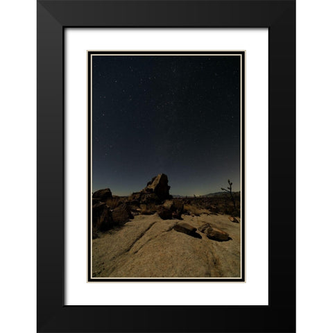Mohave at Night No. 2 Black Modern Wood Framed Art Print with Double Matting by Severn, Shawn/Corinne
