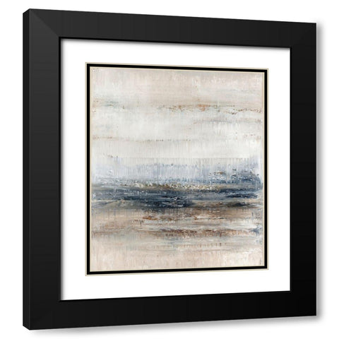 Winter Field No. 1 Black Modern Wood Framed Art Print with Double Matting by Smach, Radek