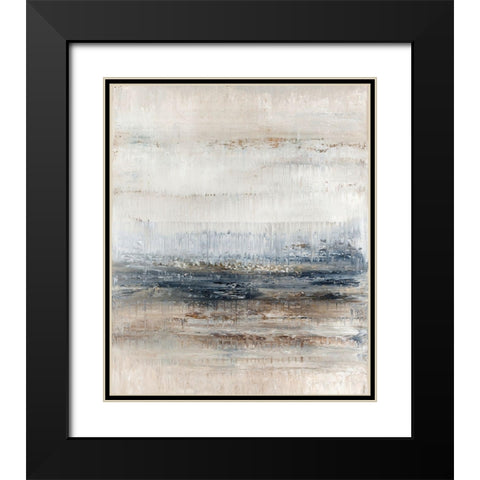 Winter Field No. 1 Black Modern Wood Framed Art Print with Double Matting by Smach, Radek