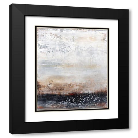 Winter Field No. 2 Black Modern Wood Framed Art Print with Double Matting by Smach, Radek