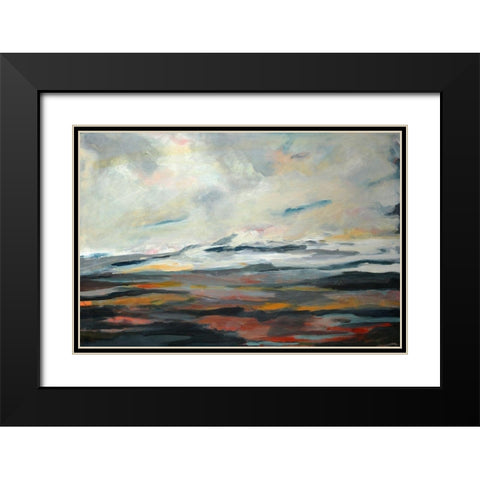 Looking West Black Modern Wood Framed Art Print with Double Matting by Schuerbeke, Deanna