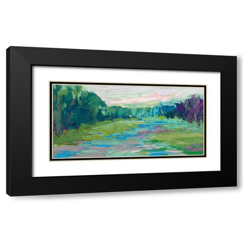 Spring Fed Creek Black Modern Wood Framed Art Print with Double Matting by Schmidt, Jane