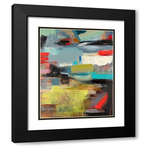 Sky Black Modern Wood Framed Art Print with Double Matting by Schuerbeke, Deanna