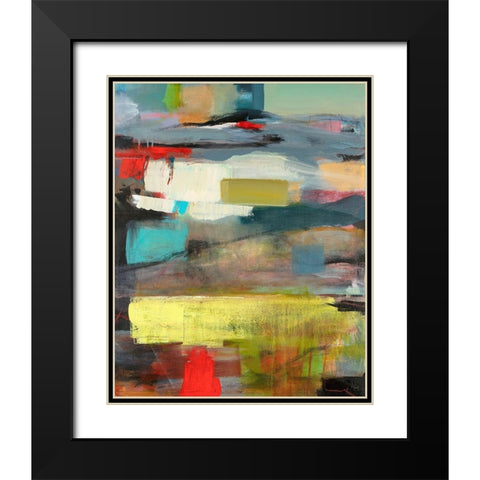 Water Black Modern Wood Framed Art Print with Double Matting by Schuerbeke, Deanna