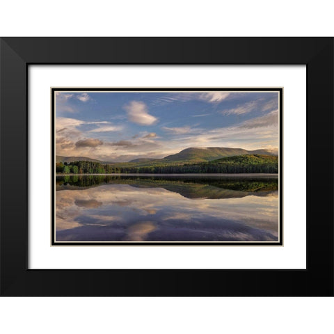 Morning Cooper Lake Black Modern Wood Framed Art Print with Double Matting by Sinclair, Kelly