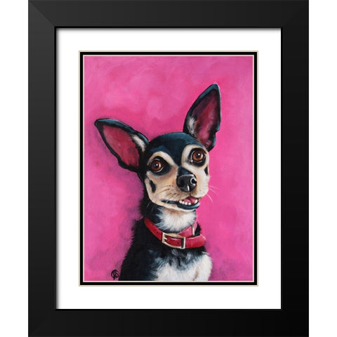 Bubba Black Modern Wood Framed Art Print with Double Matting by Stewart, Lucia