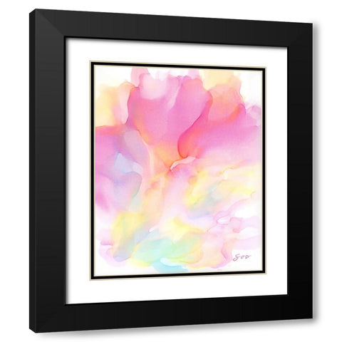 Fairytale Black Modern Wood Framed Art Print with Double Matting by SoosooStudios