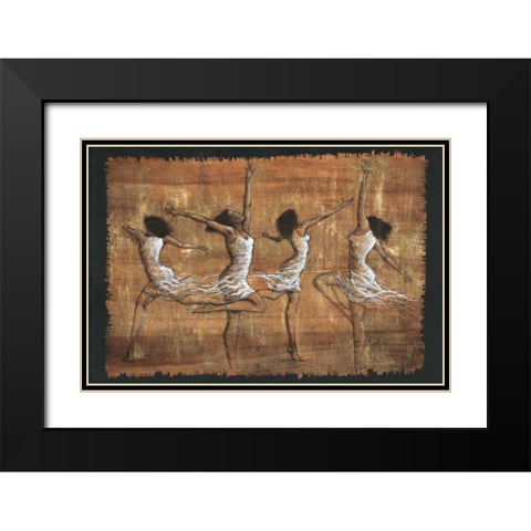 Rejoice! Black Modern Wood Framed Art Print with Double Matting by Stewart, Monica